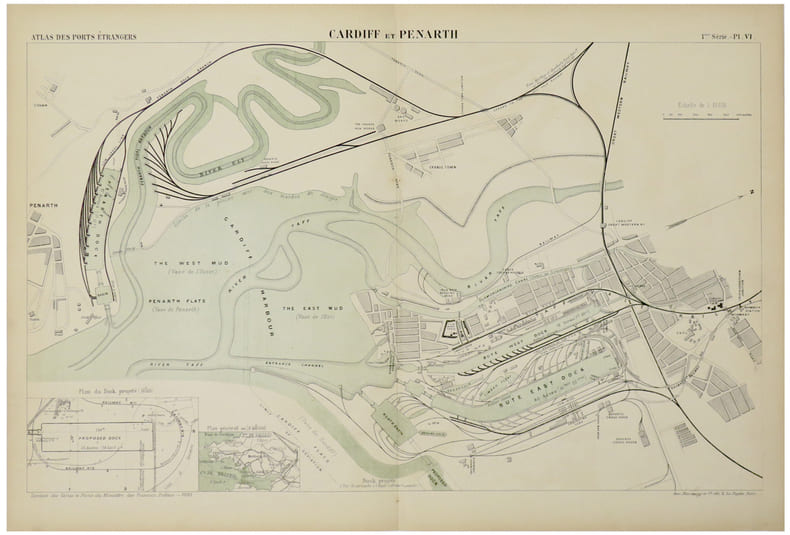  [CARDIFF] Cardiff et Penarth.. MINIST&Egrave;RE des TRAVAUX PUBLICS.