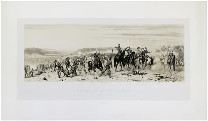  [GUERRE DE S&Eacute;CESSION/VIRGINIE] Bataille de Gaine's Mill. Virginie (27 juin 1862).. d'ORLEANS (Fran&ccedil;ois).