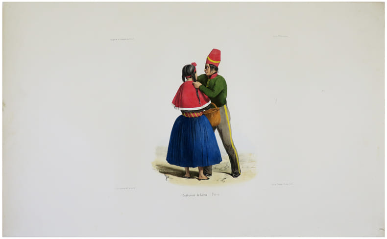  [P&Eacute;ROU] Costumes de Lima (P&eacute;rou).. DU PETIT-THOUARS (Louis-Marie Aubert).