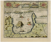  [ÎLES d'HYÈRES/FORT de BRÉGANÇON] Les isles d'Hyères et le Fort de Brégançon, et autres forces de Provence etc.