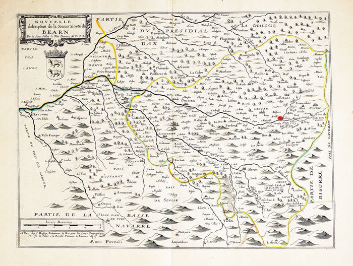  Nouvelle description de la souverainet&eacute; de B&eacute;arn.. BOISSEAU (Jean).
