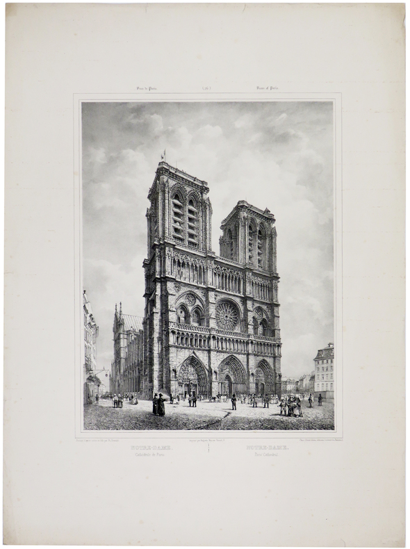  Notre-Dame. Cathédrale de Paris - Notre-Dame. Paris' Cathedral.. BENOIST (Philippe) & JACOTTET (Louis-Julien).