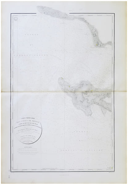  [&Icirc;LE de R&Eacute;] Carte particuli&egrave;re des c&ocirc;tes de France (Partie occidentale de l'&icirc;le de R&eacute;, entr&eacute;e du Pertuis breton, entr&eacute;e du Pertuis d'Antioche).. ...