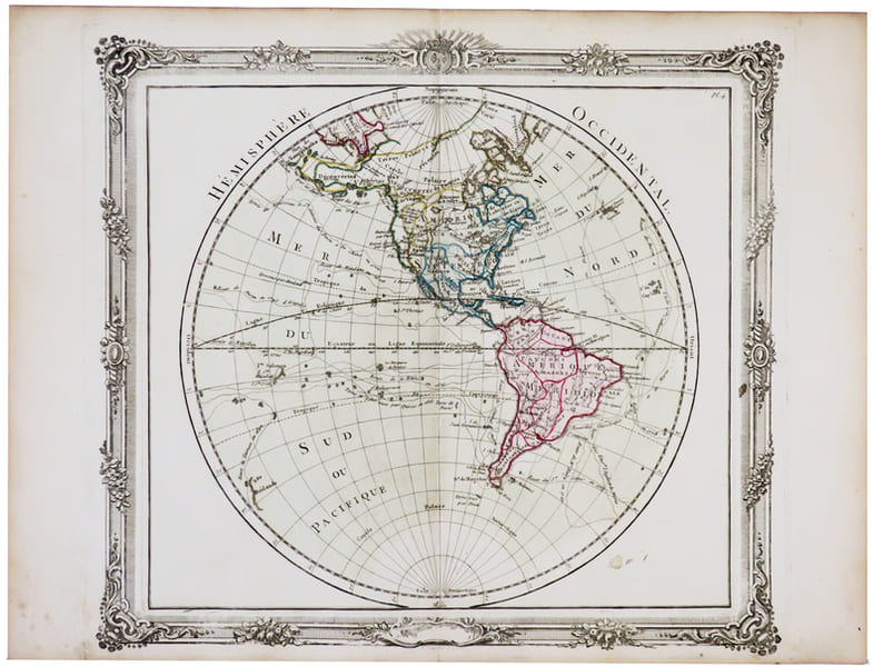  [H&Eacute;MISPH&Egrave;RES] H&eacute;misph&egrave;re occidental - H&eacute;misph&egrave;re oriental.. BRION de la TOUR (Louis).
