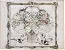  Mappe-monde dressée pour l'étude de la géographie, relativement aux auteurs les plus modernes.. BRION de la TOUR (Louis).