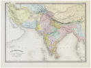  Asie méridionale comprenant la presqu'île de l'Inde, la Perse, l'Afghanistan et le Beloutchistan.. ANDRIVEAU-GOUJON (Eugène).