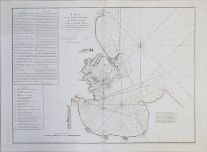  [CEYLAN/SRI LANKA] Carte de la baye et du port de Trinquemalay dans l'isle de Ceylan.
