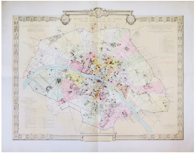 Plan de la ville de Paris. P&eacute;riode r&eacute;volutionnaire (1790-1794).. FAUCOU (Lucien).
