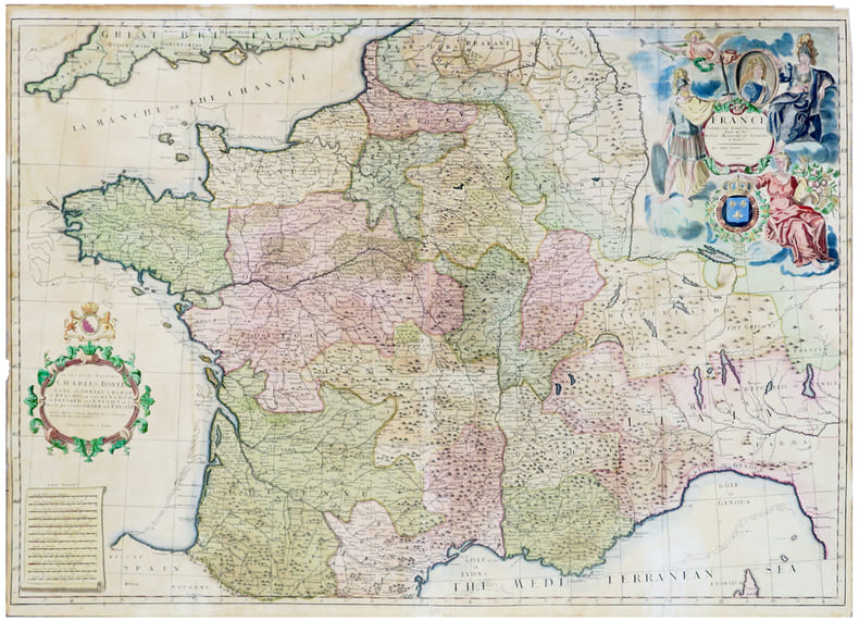 France corrected from ye observations made by the Royal Academy of Sciences at Paris.. SENEX (John).