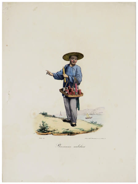  Pharmacien ambulant.. MALPI&Egrave;RE (D. Bazin de).