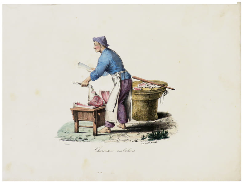  Charcutier ambulant.. MALPI&Egrave;RE (D. Bazin de).