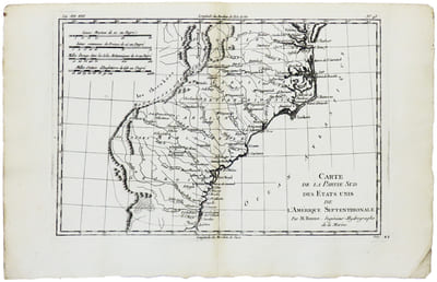 Carte de la partie sud des États Unis de l'Amérique septentrionale.