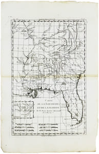  [LOUISIANE & FLORIDE] Carte de la Louisiane, et de la Floride.