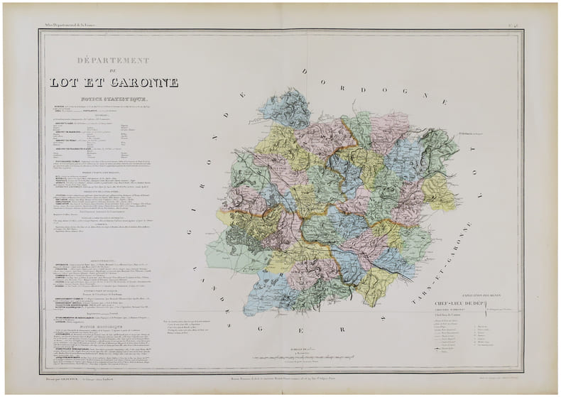  [LOT-et-GARONNE] D&eacute;partement de Lot et Garonne.. DUFOUR (Auguste-Henri).