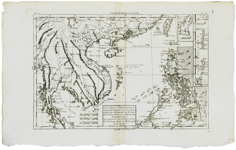  Les Isles Philippines, celle de Formose, le sud de la Chine, les royaumes de Tunkin, de Cochinchine, de Camboge, de Siam, de Laos ; avec partie de ...