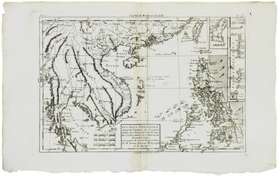 Les Isles Philippines, celle de Formose, le sud de la Chine, les royaumes de Tunkin, de Cochinchine, de Camboge, de Siam, de Laos ; avec partie de ceux de Pegu et d'Ava.