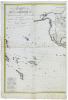  Carte de l'Amérique septentrionale & méridionale, où se trouvent les trois voyages de Cook et ceux de Mackenzie, Vancouver et La Pérouse.. HERISSON ...