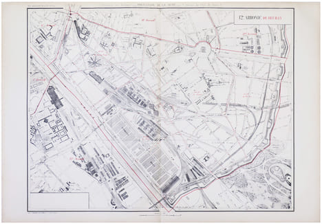  [PARIS 12ème arrondissement] 12.e arrond.t de Reuilly.. ALPHAND (Jean-Charles Adolphe) & FAUVE (L.).