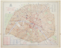  [TRANSPORTS en COMMUN] Transports en commun. Itinéraires dans Paris en 1889.. ALPHAND (Jean-Charles Adolphe) & FAUVE (L.).