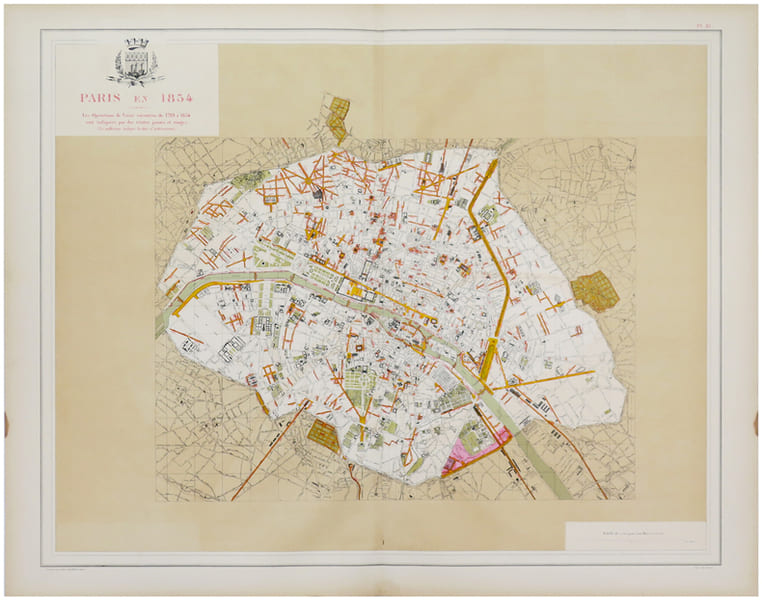  Paris en 1854.. ALPHAND (Jean-Charles Adolphe) & FAUVE (L.).