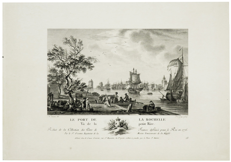 [LA ROCHELLE] Le port de La Rochelle vu de la petite rive.. OZANNE (Nicolas).