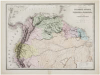  [COLOMBIE, GUYANE, VENEZUELA & ÉQUATEUR] Amérique du Sud. Feuille 1ère. Colombie, Guyane, Venezuela, Équateur.