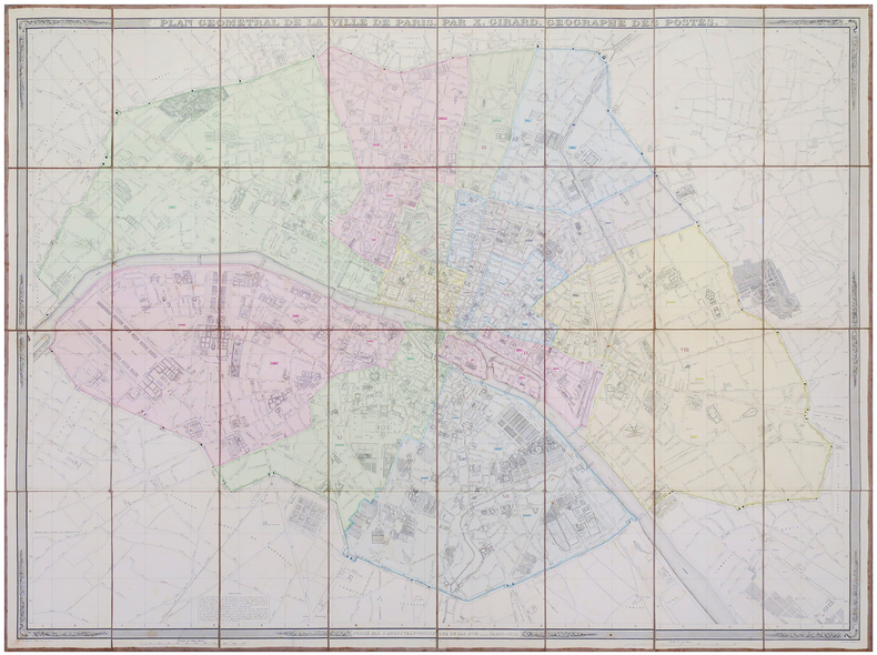  Plan géométral de la ville de Paris.. GIRARD (Xavier).