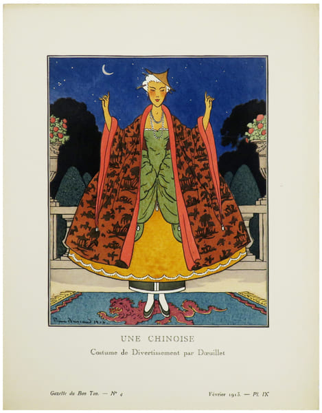 Une Chinoise. Costume de divertissement par Dœuillet.. GAZETTE du BON TON & BRISSAUD (Pierre).