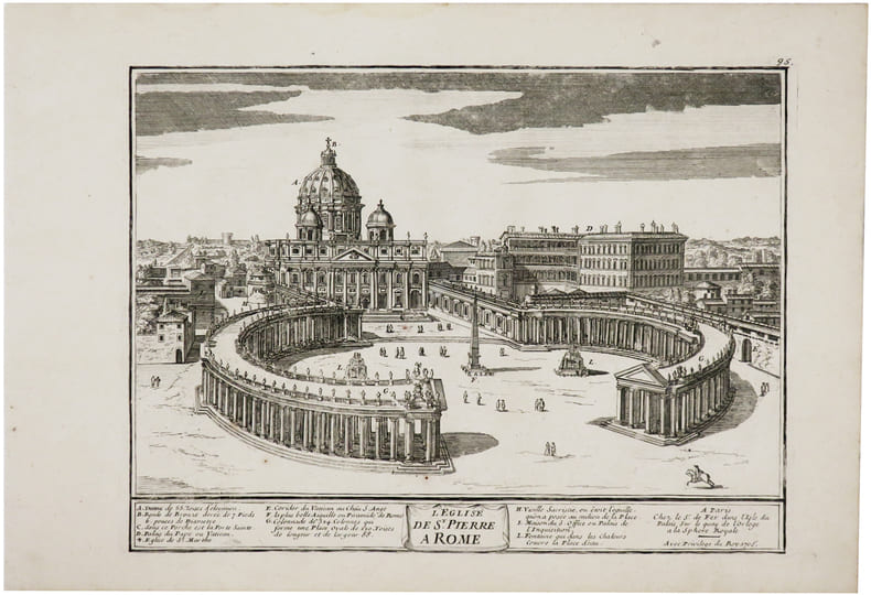  [ROME] L'&Eacute;glise de S.t Pierre &agrave; Rome.. FER (Nicolas de).
