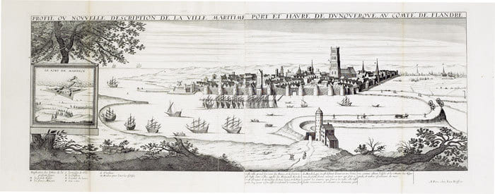  [DUNKERQUE] Profil ou nouvelle description de la ville maritime port et havre de Dunquerque, au comté de Flandre.