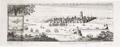  [DUNKERQUE] Profil ou nouvelle description de la ville maritime port et havre de Dunquerque, au comté de Flandre.