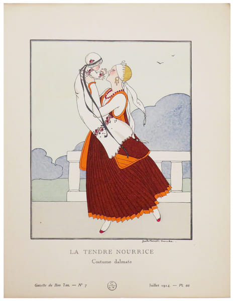  La Tendre Nourrice.. BORELLI VRANSKA (Zo&eacute; de) & GAZETTE du BON TON. 