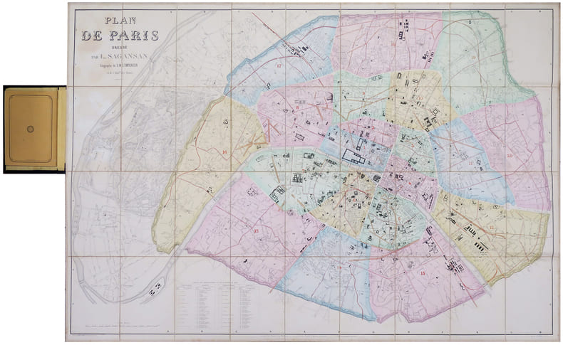  Plan de Paris.. SAGANSAN (L.).