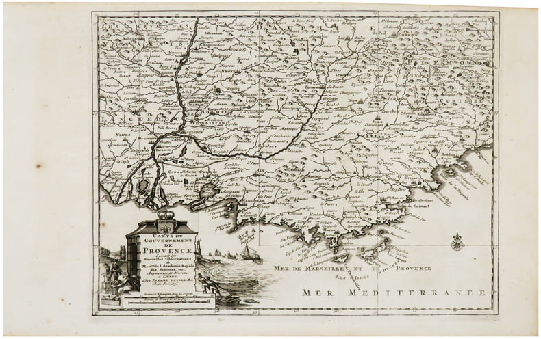  [PROVENCE] Carte du gouvernement de Provence.. AA (Pieter van der).