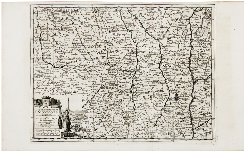  [LYONNAIS] Carte du gouvernement de Lyonnois.. AA (Pieter van der).