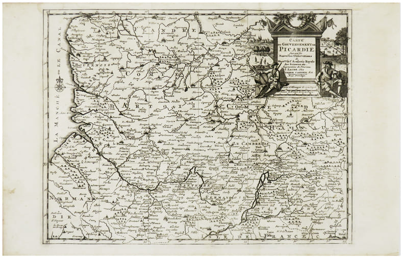  [PICARDIE] Carte du gouvernement de Picardie.. AA (Pieter van der).