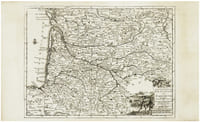  [GUYENNE & GASCOGNE] Carte du gouvernement de Guyenne et Gascogne.