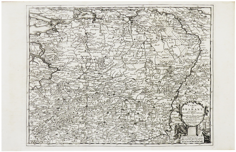  [PAYS-BAS/BRABANT] Carte du Brabant.. AA (Pieter van der).