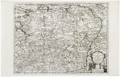 [PAYS-BAS/BRABANT] Carte du Brabant.
