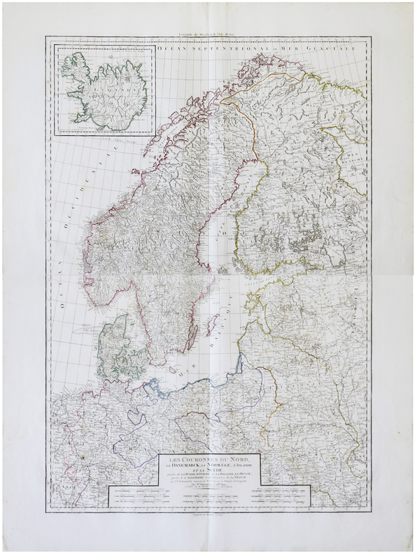  Les Couronnes du Nord, le Danemarck, la Norwège, l'Islande, et la Suède.. DELAMARCHE (Charles François).