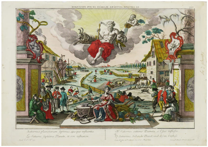  [SATURNE] Le Saturne, septi&egrave;me plan&egrave;te et son influxion.. PROBST (Georg Balthasar).