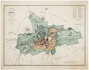  [LISIEUX] Plan de la ville de Lisieux dressé d'après le cadastre et d'après les plans d'annexion prononcée par décret du 24 mars 1875.. MORIÈRE ...