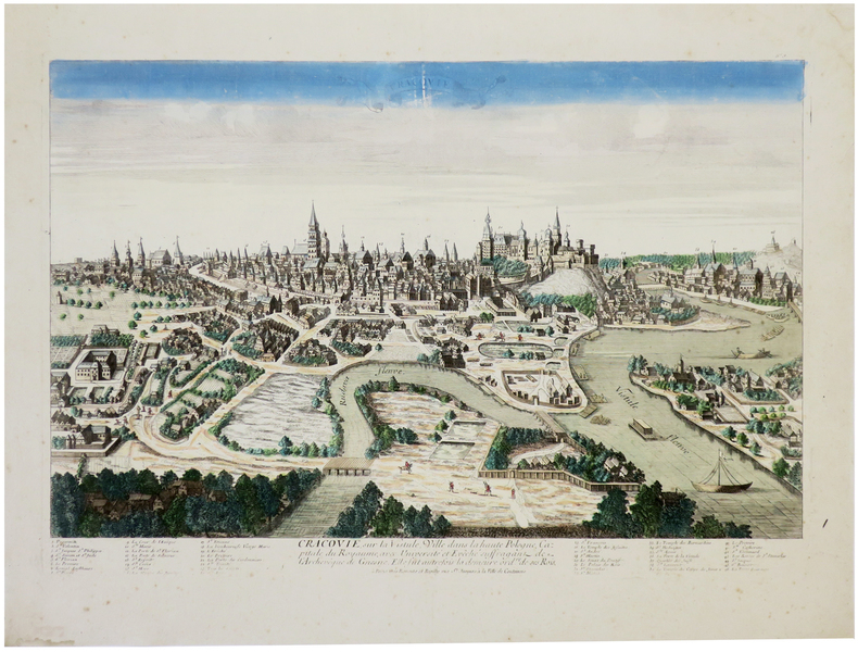  [CRACOVIE] Cracovie, sur la Vistule, ville dans la haute Pologne, capitale du royaume.. ESNAUTS (Jacques) & RAPILLY (Michel).