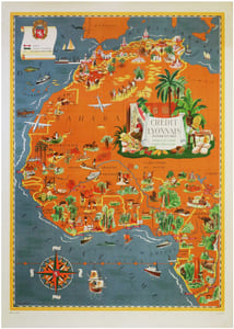 Crédit Lyonnais fondé en 1863. Afrique du Nord & Union Française.