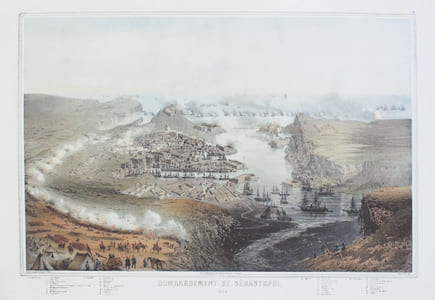 Bombardement de Sébastopol 1854.