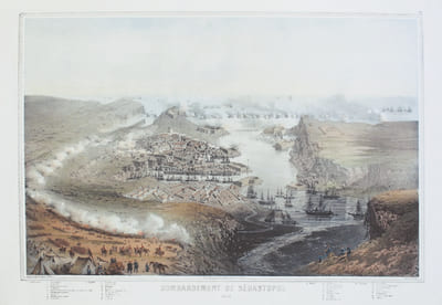 Bombardement de Sébastopol 1854.