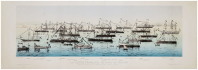  [TOULON] La Flotte française en rade de Toulon. Visite du Président de la République et de l'escadre italienne.. MANOYER (François).