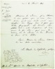 Apostille autographe signée sur une lettre de François Guizot à lui adressée.. HUMBOLDT (Frédéric-Henri-Alexandre de).