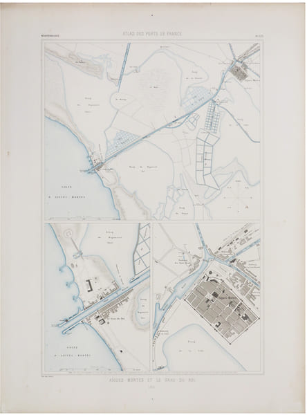 [CAMARGUE] Aigues-Mortes et Le Grau-du-Roi.. ATLAS des PORTS de FRANCE.