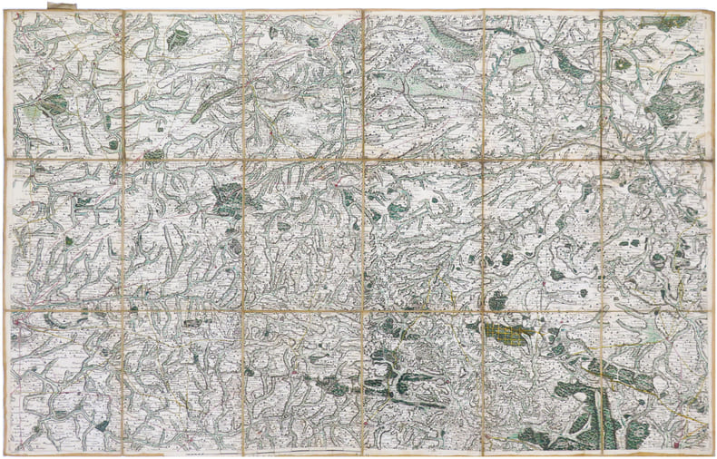  [AVRANCHES] Carte de Cassini. Feuille n&deg;82/95.. CASSINI de THURY (C&eacute;sar-Fran&ccedil;ois).